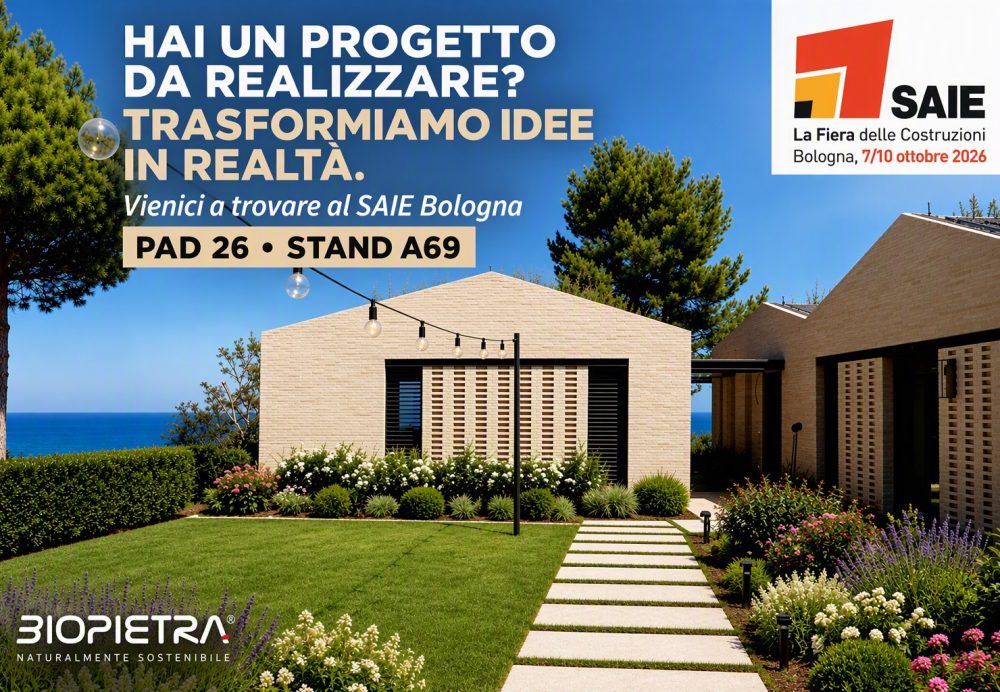 Biopietra ti aspetta a SAIE Bologna 2026